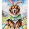 Edge Collections - 28" X 40" - Multicolor - Tibetan Mastiff Easter Egg Hunt - 1 Piece